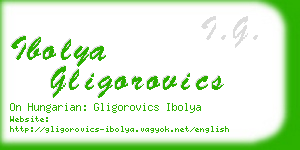 ibolya gligorovics business card